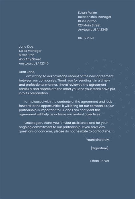 letter typing format